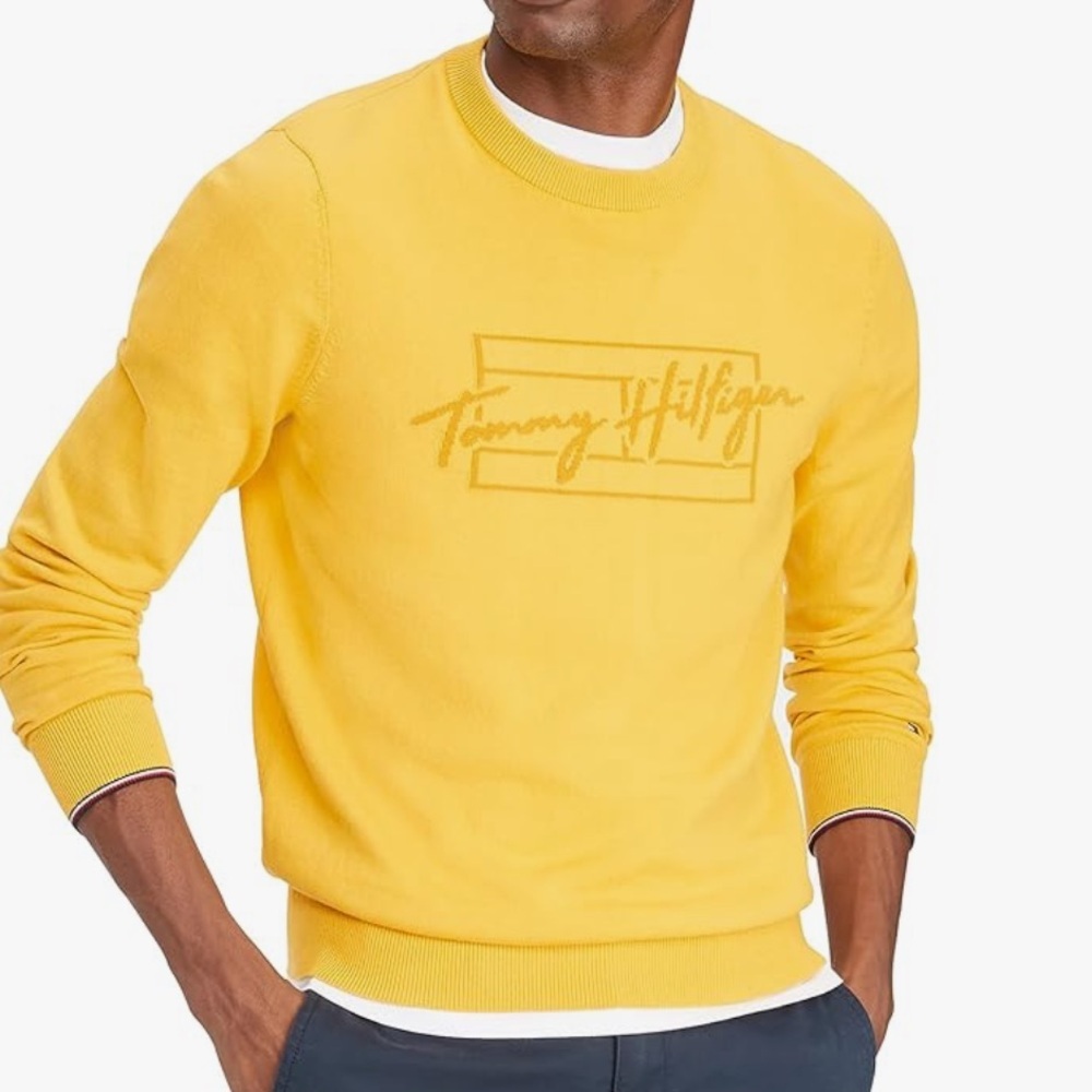 Tommy Hilfiger Yellow Sweater for Men
